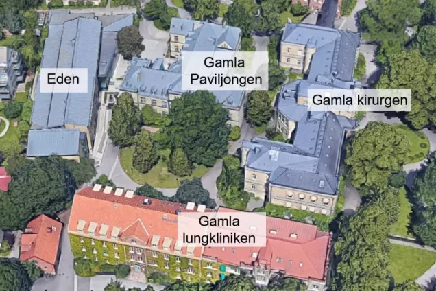 Map over the campus Paradis